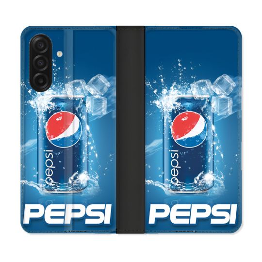 Housse cuir portefeuille Pour Samsung Galaxy A17 5G Pepsi