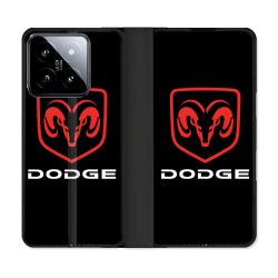 Housse cuir portefeuille Pour Xiaomi 14 Dodge