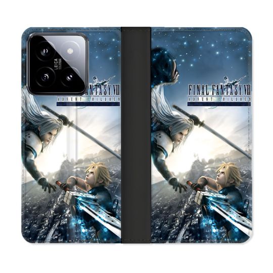 Housse cuir portefeuille Pour Xiaomi 14 Final Fantaisy