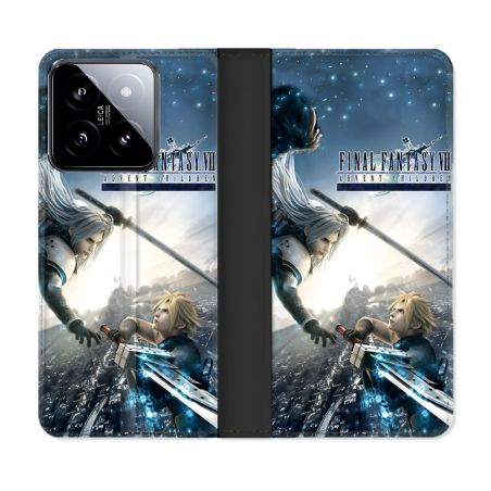 Housse cuir portefeuille Pour Xiaomi 14 Final Fantaisy