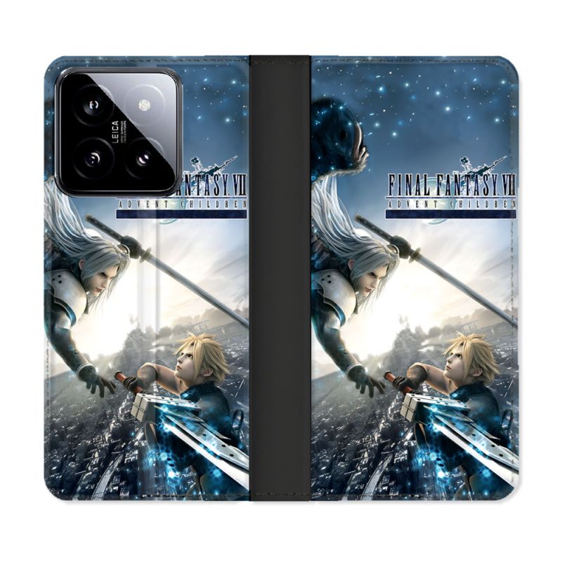 Housse cuir portefeuille Pour Xiaomi 14 Final Fantaisy