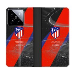 Housse cuir portefeuille Pour Xiaomi 14 Foot Athletico Madrid