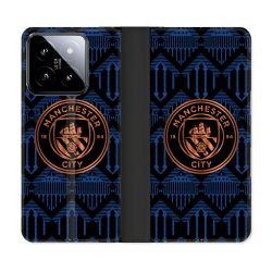 Housse cuir portefeuille Pour Xiaomi 14 Foot Manchester City