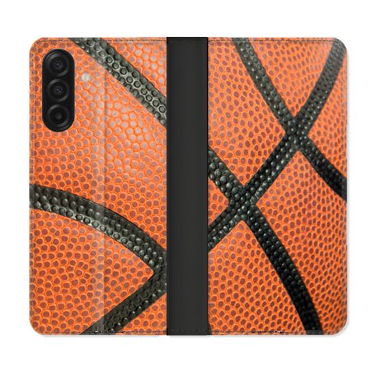 Housse cuir portefeuille Pour Samsung Galaxy A17 5G Sport Ballon Basket