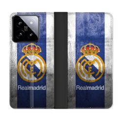 Housse cuir portefeuille Pour Xiaomi 14 Foot Real Madrid
