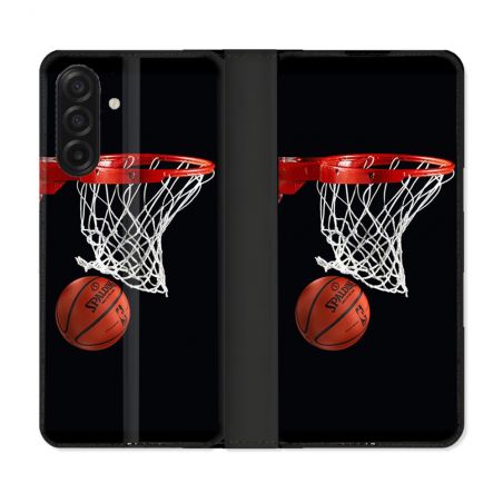 Housse cuir portefeuille Pour Samsung Galaxy A17 5G Sport Basket Panier