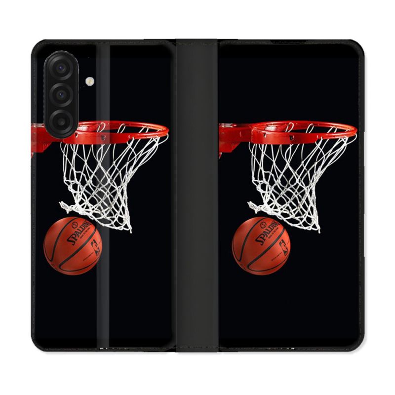 Housse cuir portefeuille Pour Samsung Galaxy A17 5G Sport Basket Panier