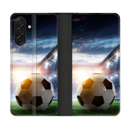 Housse cuir portefeuille Pour Samsung Galaxy A17 5G Sport Football Stade