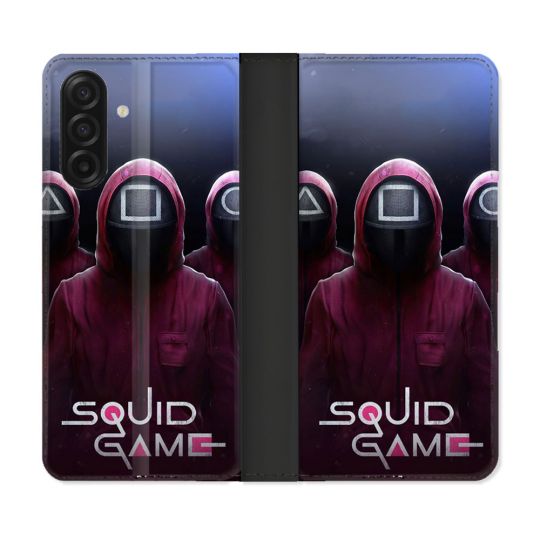 Housse cuir portefeuille Pour Samsung Galaxy A17 5G Squid Game