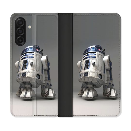 Housse cuir portefeuille Pour Samsung Galaxy A17 5G Star Wars - R2D2