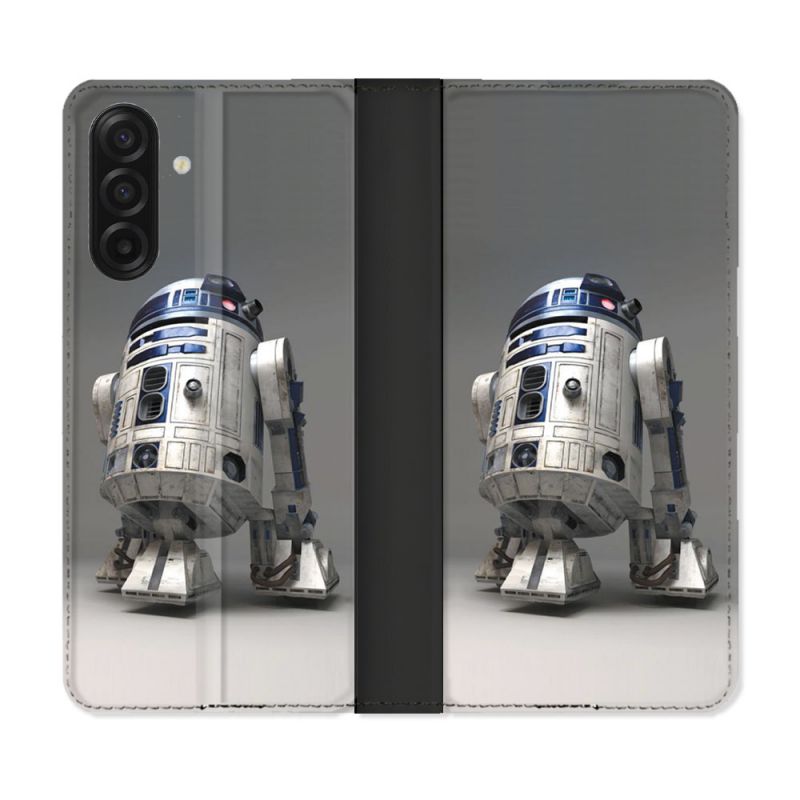 Housse cuir portefeuille Pour Samsung Galaxy A17 5G Star Wars - R2D2