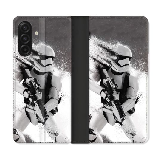 Housse cuir portefeuille Pour Samsung Galaxy A17 5G Star Wars - Trooper