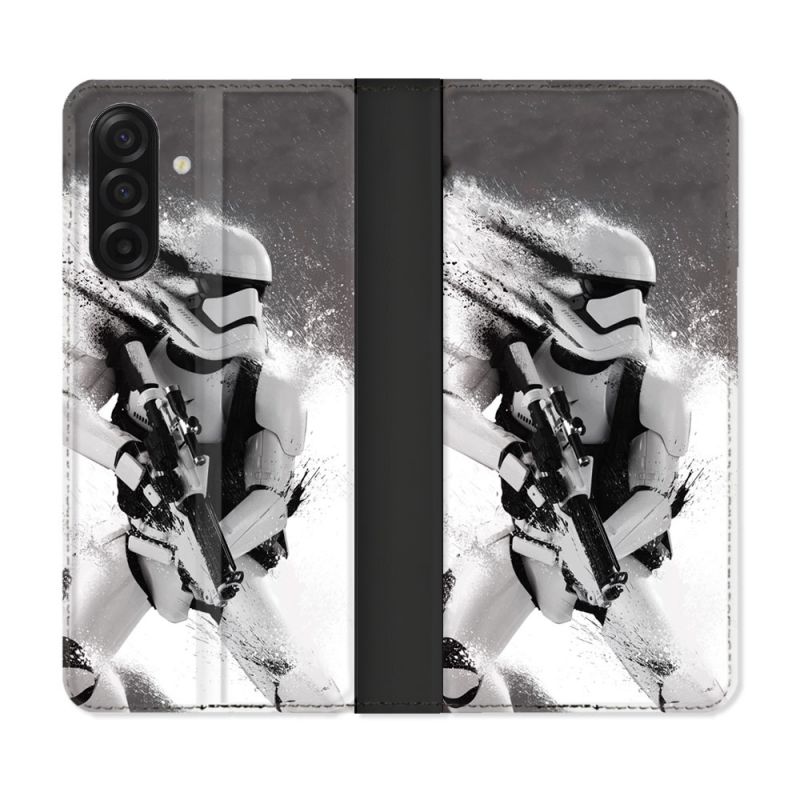Housse cuir portefeuille Pour Samsung Galaxy A17 5G Star Wars - Trooper
