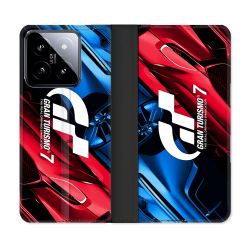 Housse cuir portefeuille Pour Xiaomi 14 Gran Turismo