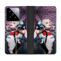 Housse cuir portefeuille Pour Xiaomi 14 Harley Quinn Batte