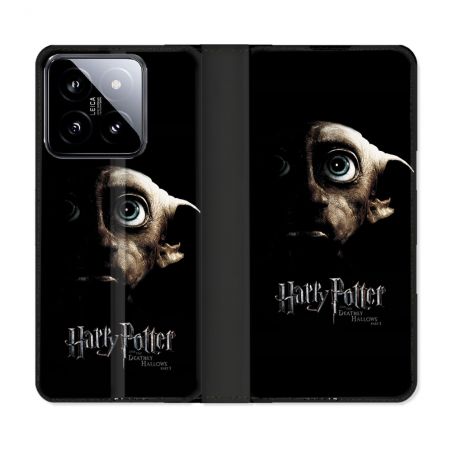 Housse cuir portefeuille Pour Xiaomi 14 Harry Potter Hollows Dobby