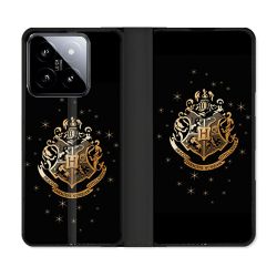 Housse cuir portefeuille Pour Xiaomi 14 Harry Potter Poudlard