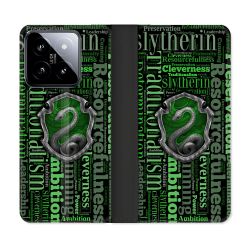 Housse cuir portefeuille Pour Xiaomi 14 Harry Potter Serpentar
