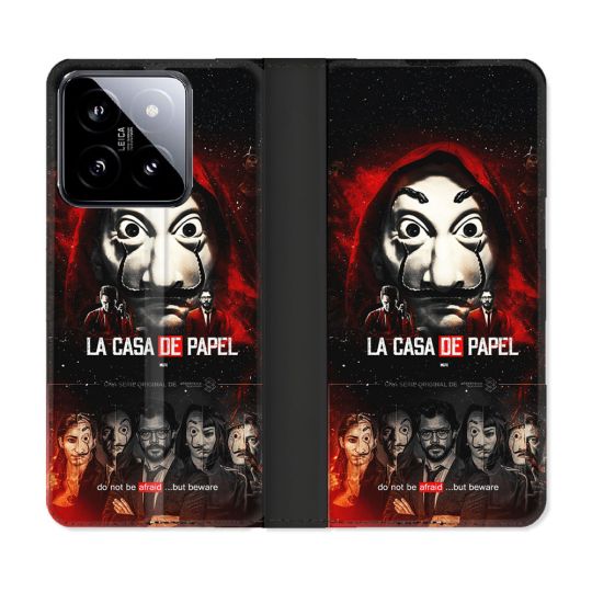 Housse cuir portefeuille Pour Xiaomi 14 La Casa De Papel