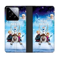 Housse cuir portefeuille Pour Xiaomi 14 La Reine Des Neiges