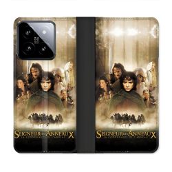 Housse cuir portefeuille Pour Xiaomi 14 Le seigneur Des Anneaux Affiche