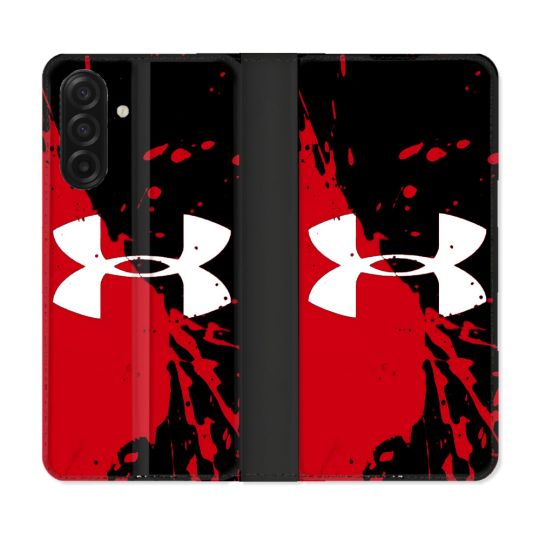 Housse cuir portefeuille Pour Samsung Galaxy A17 5G Under Armour