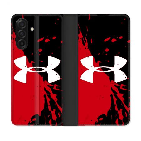 Housse cuir portefeuille Pour Samsung Galaxy A17 5G Under Armour