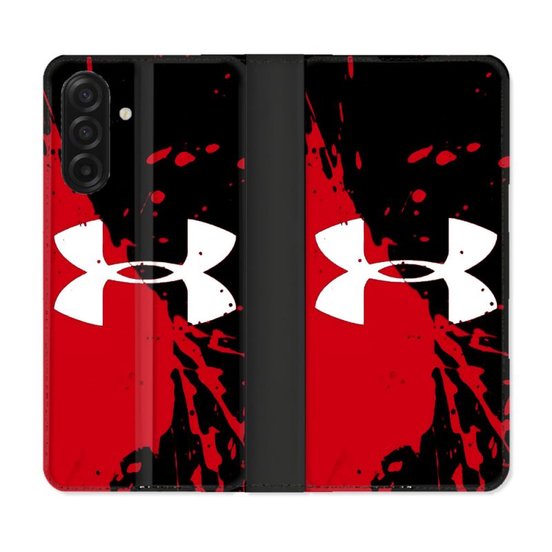 Housse cuir portefeuille Pour Samsung Galaxy A17 5G Under Armour