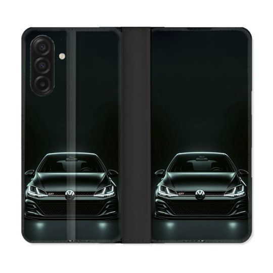 Housse cuir portefeuille Pour Samsung Galaxy A17 5G Volkwagen Golf GTI