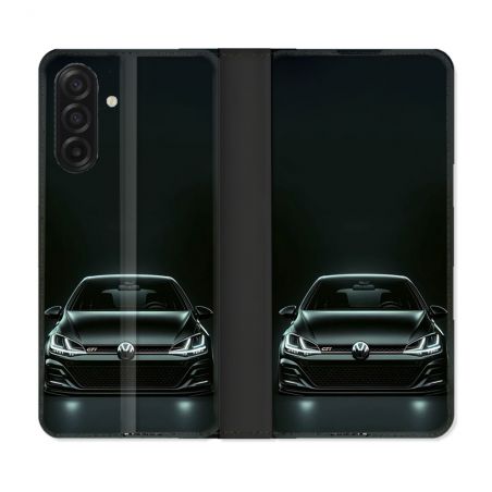 Housse cuir portefeuille Pour Samsung Galaxy A17 5G Volkwagen Golf GTI