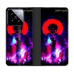 Housse cuir portefeuille Pour Xiaomi 14 Manga Jujutsu Kaisen Itadori Sukuna