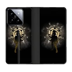 Housse cuir portefeuille Pour Xiaomi 14 Manga Naruto Sage