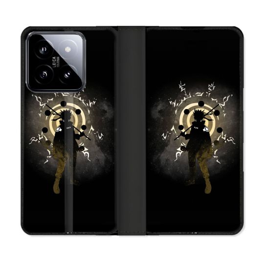 Housse cuir portefeuille Pour Xiaomi 14 Manga Naruto Sage