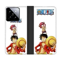 Housse cuir portefeuille Pour Xiaomi 14 Manga One Piece Chopper