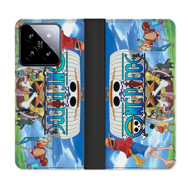 Housse cuir portefeuille Pour Xiaomi 14 Manga One Piece Sunny