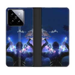 Housse cuir portefeuille Pour Xiaomi 14 Manga SAO sword Art Online Epee