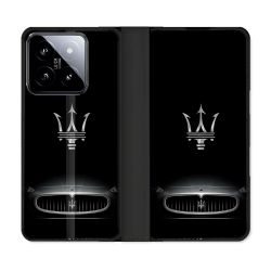 Housse cuir portefeuille Pour Xiaomi 14 Maserati
