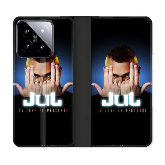 Housse cuir portefeuille Pour Xiaomi 14 Musique Jul Signe