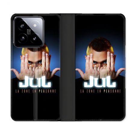 Housse cuir portefeuille Pour Xiaomi 14 Musique Jul Signe