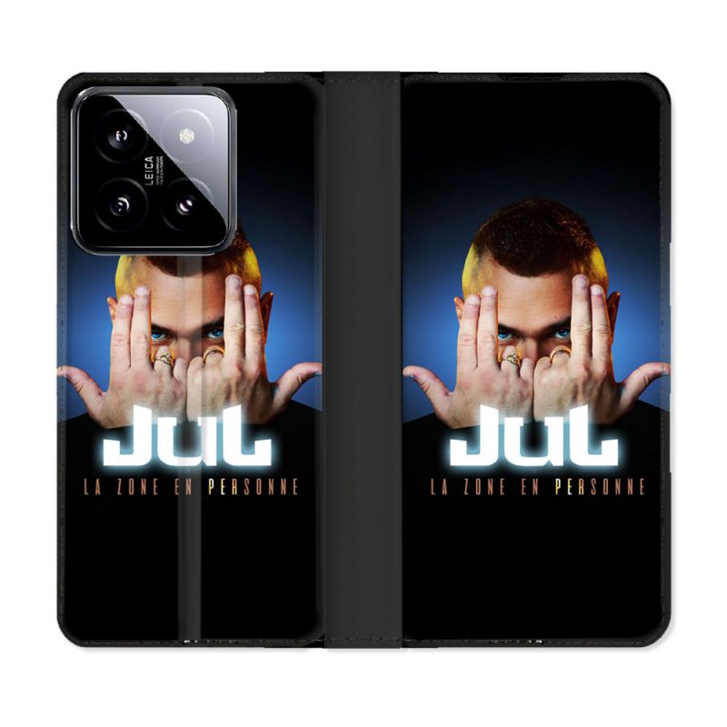 Housse cuir portefeuille Pour Xiaomi 14 Musique Jul Signe