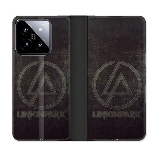 Housse cuir portefeuille Pour Xiaomi 14 Musique Rock Linkin Park