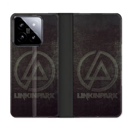 Housse cuir portefeuille Pour Xiaomi 14 Musique Rock Linkin Park