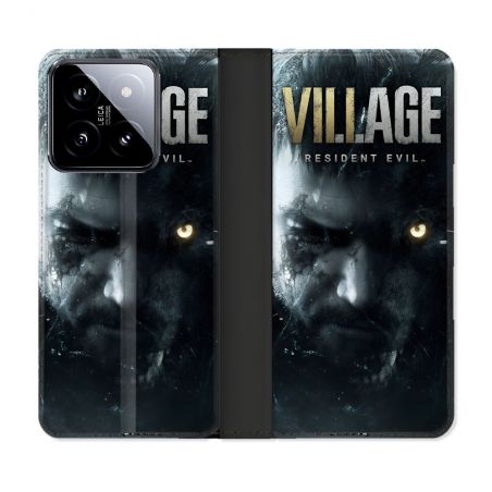 Housse cuir portefeuille Pour Xiaomi 14 Resident Evil