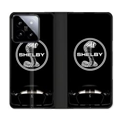 Housse cuir portefeuille Pour Xiaomi 14 Shelby