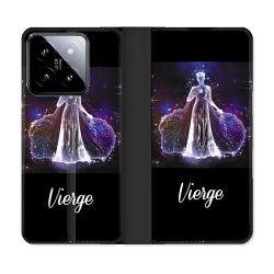 Housse cuir portefeuille Pour Xiaomi 14 Signe Zodiaque 2 Vierge