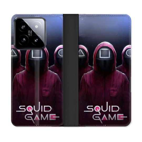 Housse cuir portefeuille Pour Xiaomi 14 Squid Game