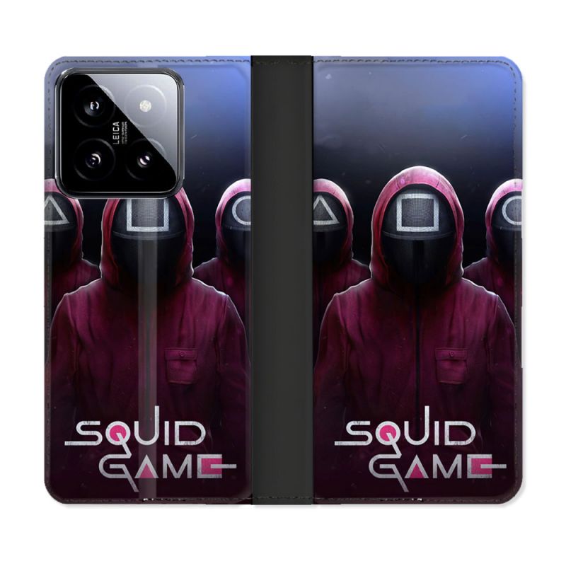Housse cuir portefeuille Pour Xiaomi 14 Squid Game