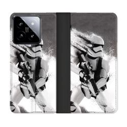 Housse cuir portefeuille Pour Xiaomi 14 Star Wars - Trooper