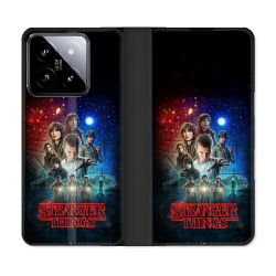 Housse cuir portefeuille Pour Xiaomi 14 Stranger Things Affiche 1