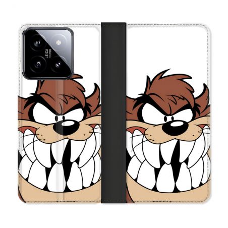 Housse cuir portefeuille Pour Xiaomi 14 Taz